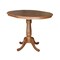International Concepts Round 36 in Round Top Pedestal Table with 12 in Leaf, 35.3 in H, Distressed Oak, 36 W, 48 L, Wood K42-36RXT-6B - alternate 2
